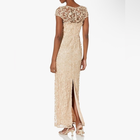 Adrianna Papell Lace Maxi Dress in Cream - Picture 2 of 3